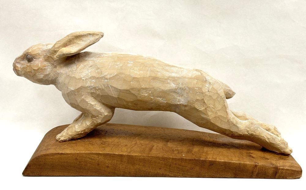 《圖說》《2025用手去看見世界》日本藝術家知足美加子作品《舍身月兔》。〈文化局提供〉