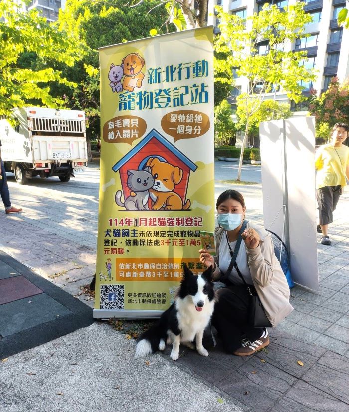 《圖說》犬貓皆應完成晶片植入及寵物登記。〈動保處提供〉