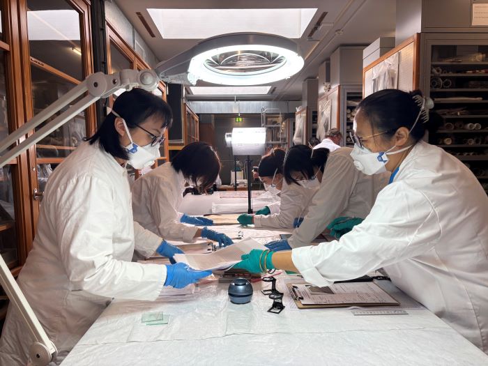 《圖說》泰博館前往柏林民族學博物館進行調研。〈原民局提供〉