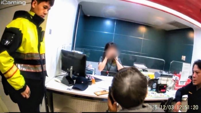 《圖說》永和警銀聯手阻詐。〈永和分局提供〉