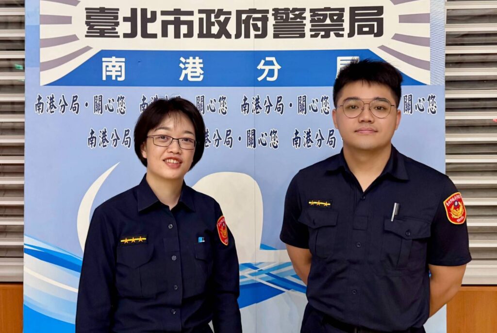 迷途老婦身陷路中分隔島心慌  南港暖警及時出手助返家