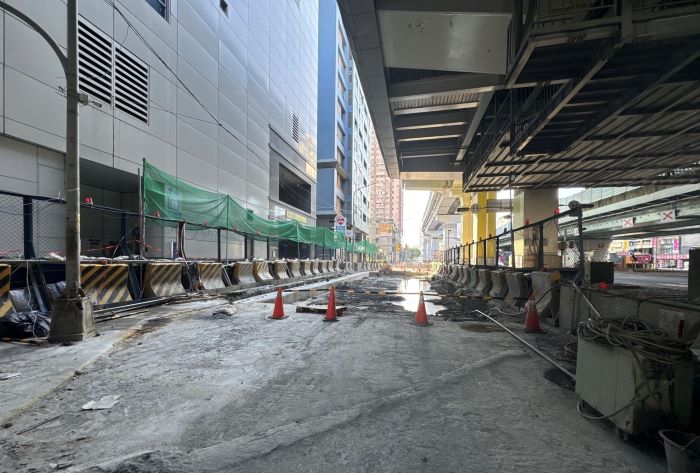 《圖說》新埔民生地下道施工廠商萬德營造公司，經捷運局3次通知廠商應於期限內進場施工，皆無人進場，已於12月4日已與廠商終止契約。〈捷運局提供〉