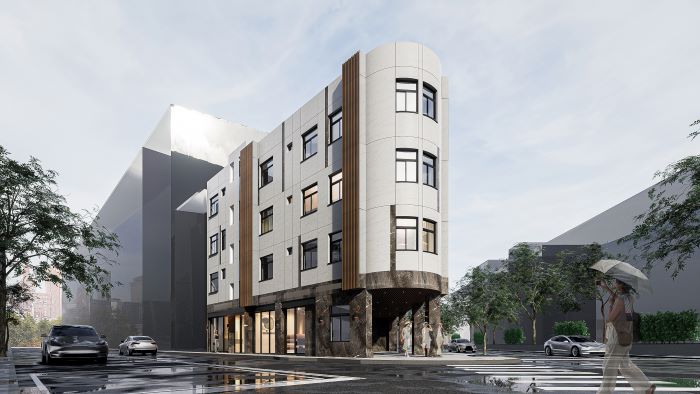 《圖說》三重立面修繕案更新後示意圖。〈城鄉局提供〉