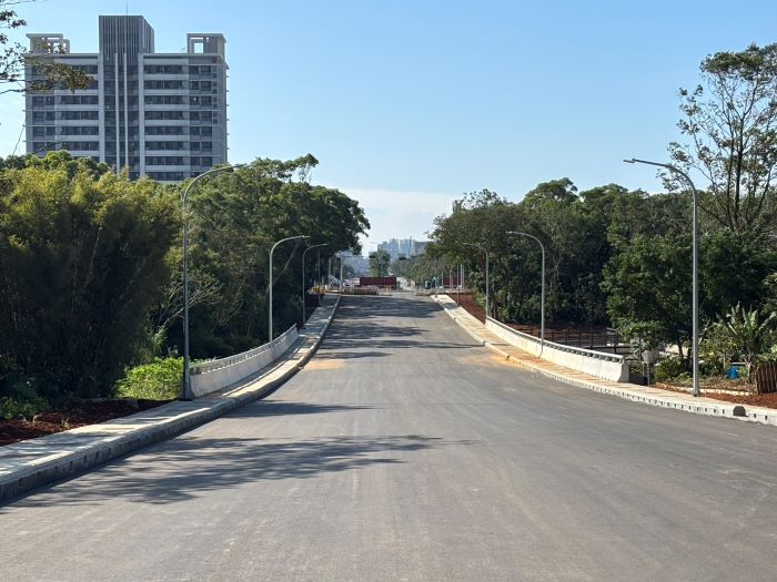 《圖說》A3計畫道路新闢工程預計明年上半年完工，將可縮短林口往返八里區的行程時間。〈工務局提供〉