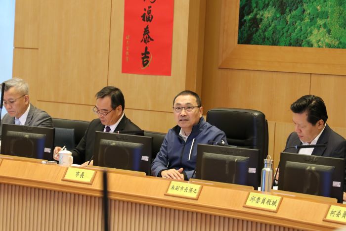《圖說》侯友宜市長友宜主持新北市政府第13次廉政會報。〈政風處提供〉