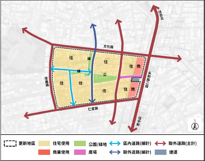 《圖說》整體再發展構想。〈城鄉局提供〉