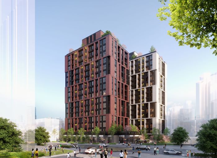 《圖說》土城區清水案更新重建後建築示意圖。〈都更處提供〉