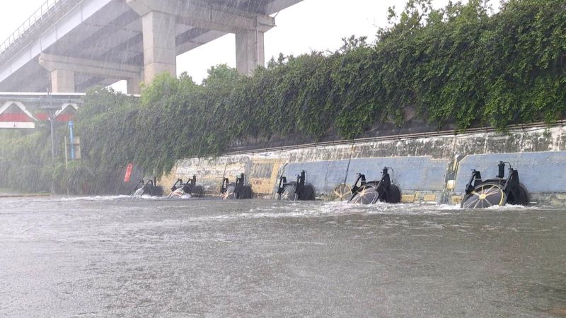 《圖說》面對多變的氣候，落實抽水站保養維護工作，以最佳的應變能力迎接汛期。〈水利局提供〉