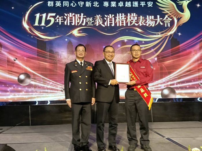 《圖說》新板義消山搜分隊小隊長溫庭毅。〈消防局提供〉