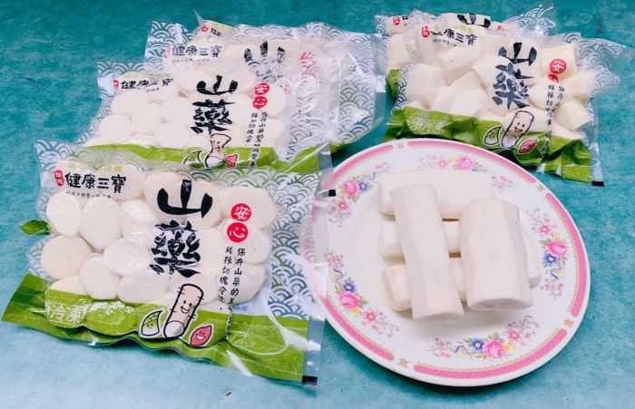 《圖說》去皮冷凍穴管栽培真空山藥圖片。〈農業局提供〉