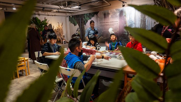 《圖說》孩子創作專屬的「內在自然小夥伴」。〈宗博館提供〉