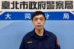 即刻救援  外籍人士躺人行道  大同暖警守護助送醫