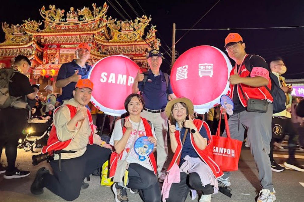 企業走進信仰現場，聲寶勇腳隊隨白沙屯媽祖進香130公里