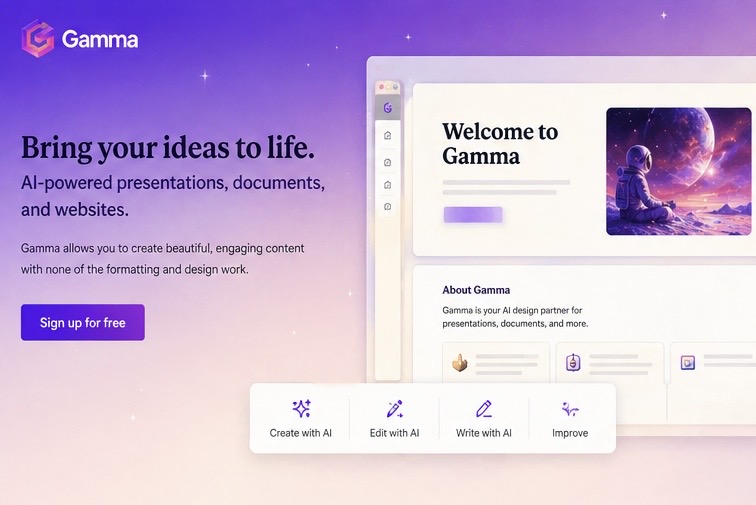 企業簡報與影音協作平台升級！Gamma擴張生成式內容工作流搶攻商業市場