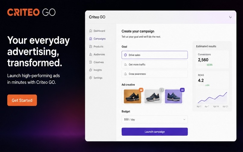 廣告內容平台自動化升級！Criteo GO擴張生成式行銷工具版圖