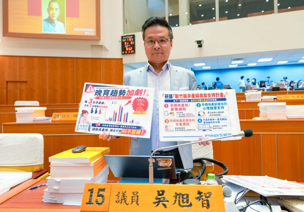 總質詢聚焦營養午餐及孕媽咪福利 吳旭智籲:研議「孕產婦專案支持計畫」 4 115050521