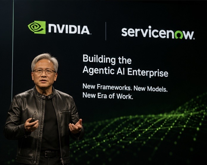 NVIDIA攜手ServiceNow推企業AI代理框架，生成式平台競爭轉向自動化工作流
