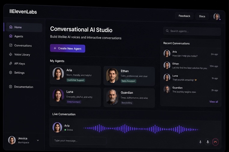 ElevenLabs推出Conversational AI Studio，語音生成平台跨入影音角色互動市場